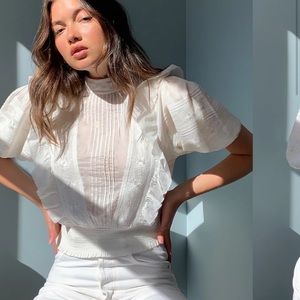 Aritzia Sunday Best Tea Blouse NWOT size XS